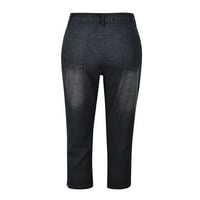 Gubotare Baggy Jeans for Women Women High Rese Skinny Jean, Black 4XL