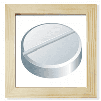 Продукти за здравеопазване бяло хапче шаблон квадратна рамка за картина на стена настолен дисплей