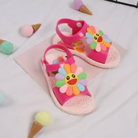 Toyella лято нова модна ежедневна слънчева цвете деца плоски плажни сандали обувки сини 25