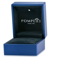 Pompeii 1 2ct круша форма Opal & Diamond Halo Ring 14K бяло злато