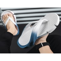 Lacyhop дамска къща издръжливи плоски токчета обувки мъжки домашен лек фиш на слайдове комфорт градиент сандали за ремъци