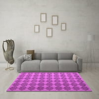 Ahgly Company Indoor Round Резюме розови килими за съвременна зона, 3 'кръг