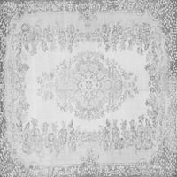 Ahgly Company Indoor Square Persian Grey Traditional Area Cugs, 6 'квадрат