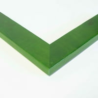 Рамка зелена истинска дървесина рамка за картина ширина
