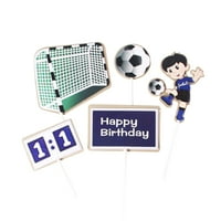 Прекрасен футболен тарталет Топърс избира малко момче торта декорация клечка за зъби за парти събиране на рожден ден