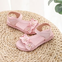 Simplmasygeni бебешки момичета обувки сладък модни сандали мека подметка хлабина Деца принцеса долни цветя перлен плаж свободно време