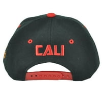 Калифорнийската република Кали Черно червено Snapback Мечка шапка шапка плоска сметка USA