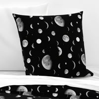 Памучен сатен шамар, евро - лунна астрономия нощно небе небесно пространство печат по поръчка с легла с лъжица