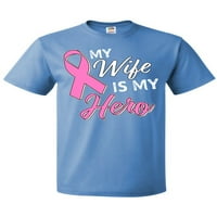 Inktastic жена ми е моята тениска за осведоменост за рак на гърдата