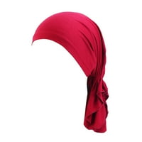 Модни жени обратими регулируеми мъниста шапка с плитки Хиджаб Руфър Хипър Запазване Капачки Сънят капачки Сатен облицовани коси