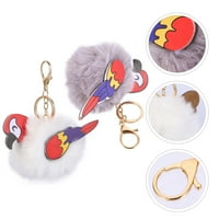 Ключов моден папагален папагален чанта с топка за кола валида за папагал ключ звънец висящ