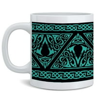 Assassins Creed Valhalla Viking Pattern Gold Edition Ultimate Edition Video Game Gaming Gamer Merchandise Cosplay Collectible Merch Accessories Ceramic Coffee Cup Cup Fun Noftity Gift Oz