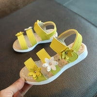 Leesechin Deals Toddler Shoes Toddler Girls Sandals Princess Open-Toed Lovely Bottom Flowers Roman Beach Shoes on Clearance