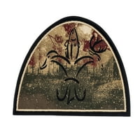 2'2 3'3 Нарязана форма Вход начин килим за диви животни природа сцени на елен ловен ловен кабинен ложа на вратата мат