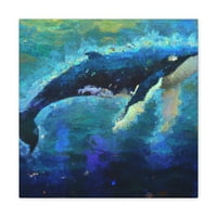 Импресионизъм на гърбав кит - платно