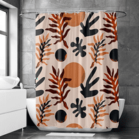 Душ завеса моден дизайн Промива се елегантна завеса за баня за семейство за декорация на хотела с куки, размер