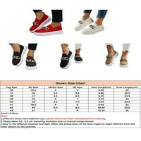 Woodbling Women Flats Platform Loafers Плъзнете се на маратонки Женски ежедневни обувки Модна мрежа Дишащо кафе цвят 7.5
