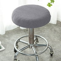 Xyer стол захлъзване Еластично разтеглив полиестер кръгла възглавница за миене на столче за домашен крем с един размер
