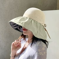 Слънчева шапка с голям сплетен ветроустойчив каиш - Защита на слънцето - дишаща - женска рибарска капачка - външни консумативи