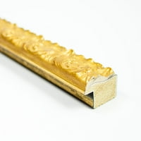 Рамка злато истинска дървесина рамка за картина ширина