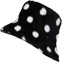 Cocopeaunts Мъжки кофа шапка зима удебелени топли модни точки уши протектор за ухото дама на открито туризъм къмпинг Рибар шапка