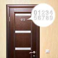 Стикер за номер на метална врата 0- цифри табела знак Адрес Адрес Черно Z0L0