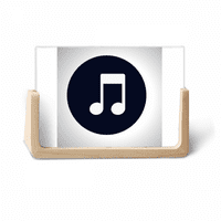 Уайт двойно-трудова музикална бележка снимка дървена фото рамка настолка дисплей