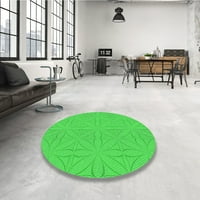 Ahgly Company вътрешен правоъгълник с шаблони с вар зелена площ килими, 4 '6'