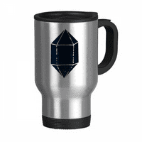 Star Crystal Blue Universe Sky Fantasy Travel Mug Flip Lid от неръждаема стомана чаша за кола Tumbler Thermos