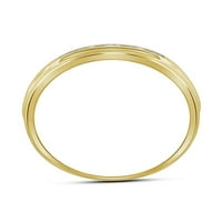 10k жълто злато диамантен сватба с 5-съборен пръстен cttw