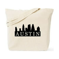 Cafepress - Austin Skyline Tote Bag - Natural Canvas Tote Bag, Платна чанта за пазаруване