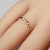 Mnycxen жени модна солидна стерлингова сребърна бяла геометрия пръстен бижута пръстен