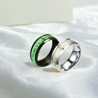 Нов прост моден моден пръстен с блясък флуоресцентни пръстени личност бижута Нощен клуб Glow Ring