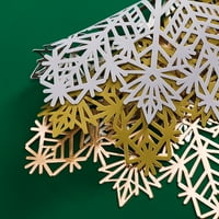 Reheyre Decorative Hollow Snowflake Placemat - деликатна подложка за чаша PVC за кухня