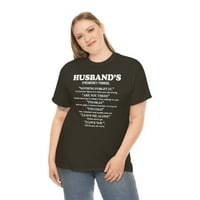 FamilyLoveshop LLC Ръководство за аварийно ръководство на съпруга, риза за валентинки за съпруг, подарък за съпруг, подарък за валентинки за него, подарък за юбилеен съпруг