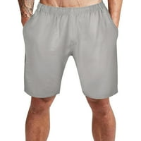 Baocc Cargo Pants for Men Men's Pants Мъжки солиден цвят бутон плюс размер ежедневни всички шорти за мачове Модни тъкани товарни панталони с джобове с цип