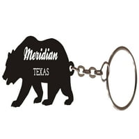 Меридиан Тексас Сувенирна метална мечка ключодържател