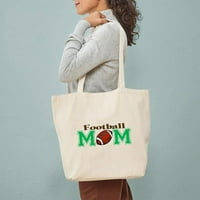 Cafepress - футболна мама тотална чанта - Естествено платно чанта, платнена чанта за пазаруване