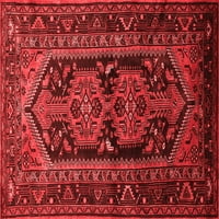 Ahgly Company Indoor Square Persian Red Traditional Area Rugs, 8 'квадрат
