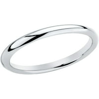 Дами Platinum Comfort Fit сватбена лента пръстен