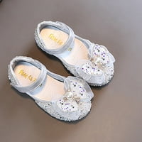 DMQUPV Toddler Shoes Toddler and Girls ежедневни обувки дебели кожени обувки с кожени обувки Danceperformance Winter Shoes for Girls Shoes Silver 1