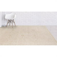 Amer Rug Ain Ainsley Ivory Ivory Hand -Knotted Area Rug - Ft