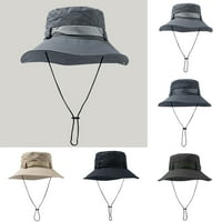 Лятна шапка Шапка широка шапка на шапка слънце Защита на риболова шапка за мъже градински работни шапки плажни шапки за жени туристическа шапка