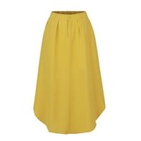 Cuoff Skirt Girls 'Fashion Swing Skirt A-Line Пола с висока талия тънка пола