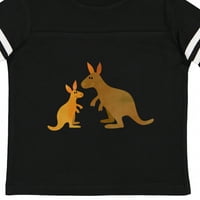Тениска за момиче от инктастичен кенгуру за семейство или малко дете