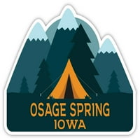 Osage Spring Iowa Souvenir Vinyl Decal Sticker Camping Design Design