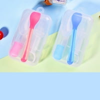 Комплект захранване за бебешка спринцовка за спринцовка четка за четка лекарство захранващ биберон дозатор бебе грижи бебешки силиконова тера