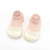 Eczipvz Toddler Shoes Смесени пешеходци обувки чорапи еластични бебешки мрежести цветове първо малко дете на закрито бебешки обувки месеци момичешки обувки, розово