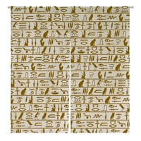 Египетски йероглифи на вратата завеса на вратата Покритие на домашния декор за окачване на размера на завесата